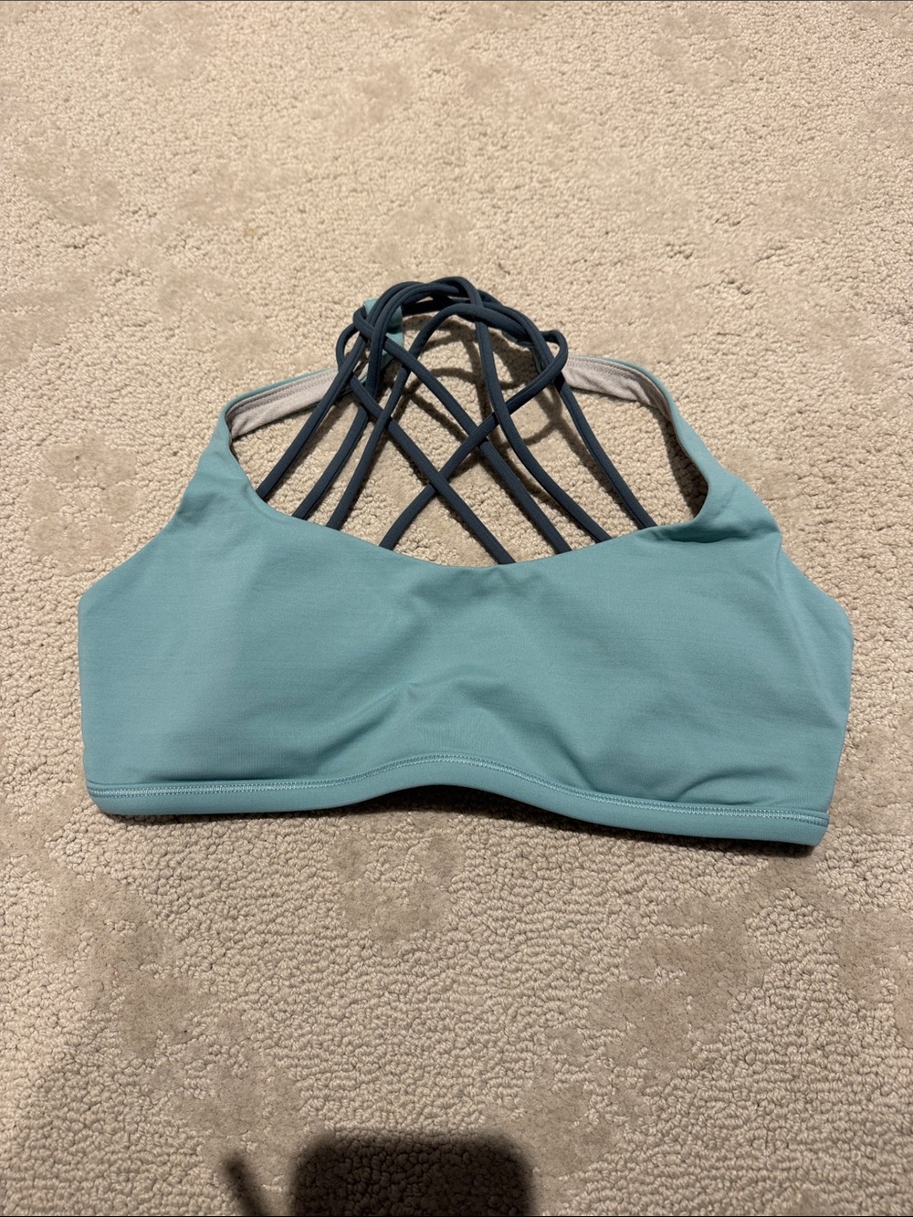 Strappy Light Teal Sports Bra Lululemon - Women Intimates & Sleepwear